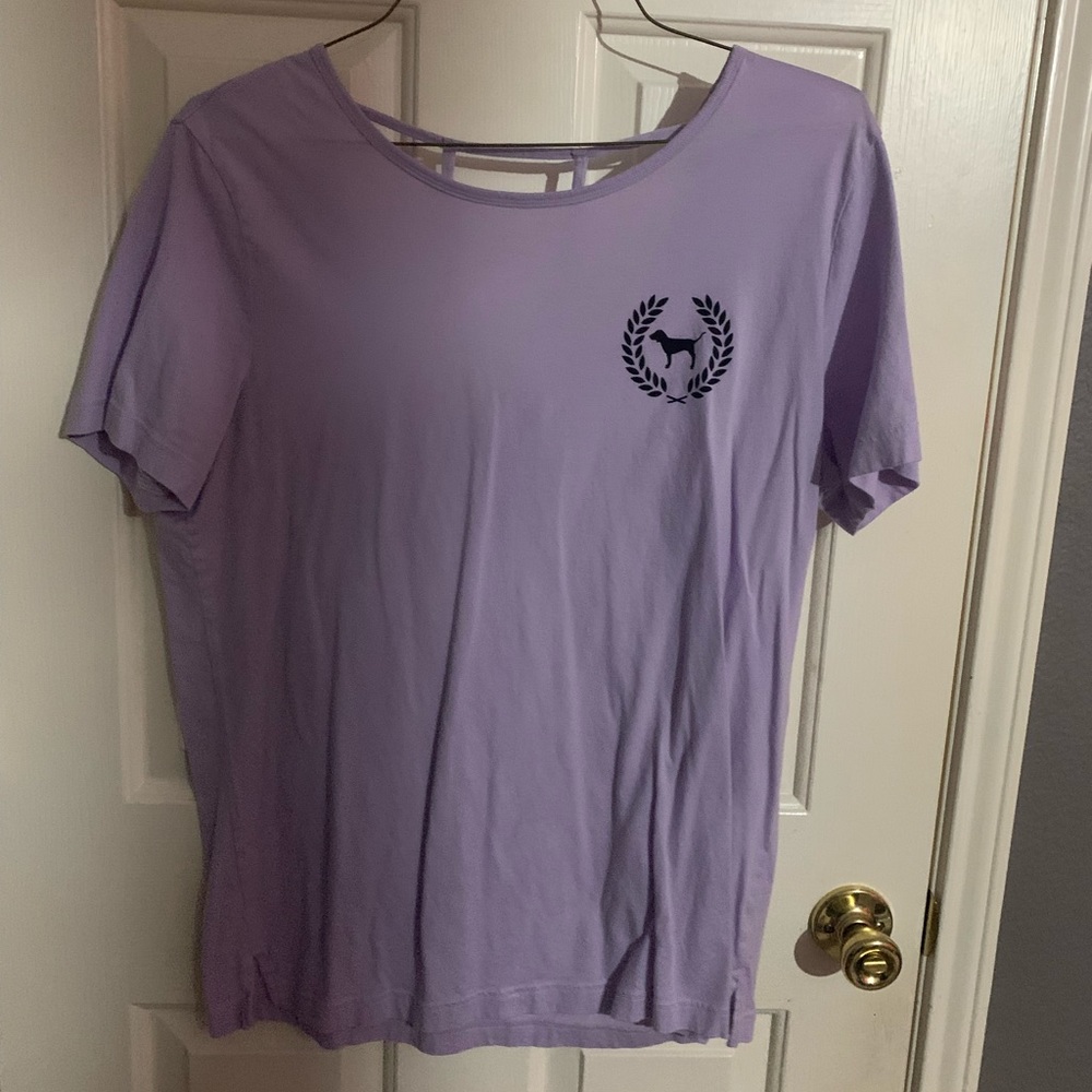 PINK tee with cutout back